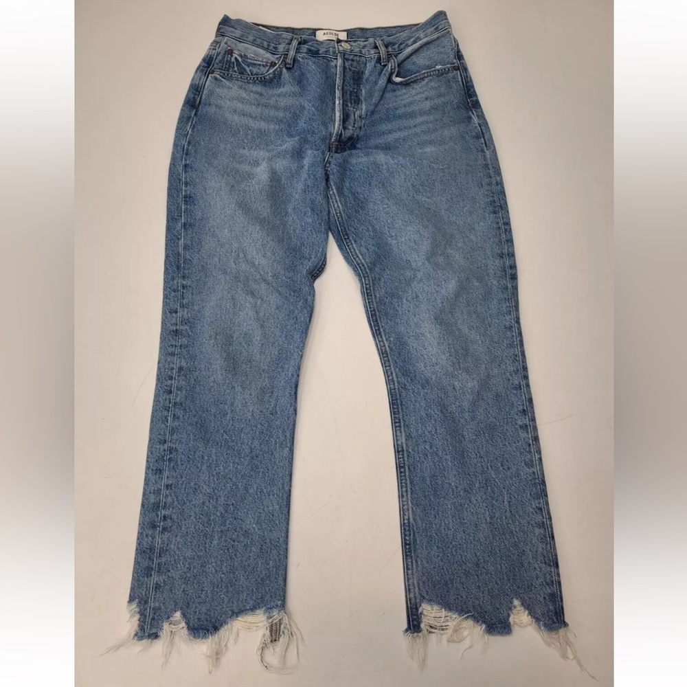 Agolde Riley Haven High Rise Straight Crop Jeans Size 29 Womens
